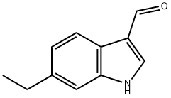6-乙基吲哚-3-甲醛 结构式