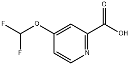 4-(DIFLUOROMETHOXY)PICOLINIC ACID 结构式