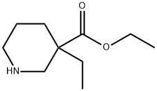 ethyl 3-ethylpiperidine-3-carboxylate 结构式