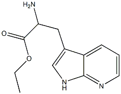 2-氨基-3-(1H-吡咯并[2,3-B]吡啶-3-基)丙酸乙酯 结构式