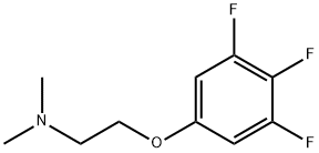 N,N-二甲基-2-(3,4,5-三氟苯氧基)乙胺 结构式