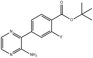 Tert-Butyl 4-(3-Aminopyrazin-2-Yl)-2-Fluorobenzoate 结构式