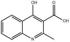 4-羟基-2-甲基喹啉-3-羧酸 结构式