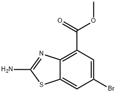 2-氨基-6-溴苯并[D]噻唑-4-甲酸甲酯 结构式