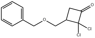 3-(benzyloxymethyl)-2,2-dichlorocyclobutanone 结构式