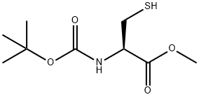 BOC-L-半胱氨酸甲酯 结构式