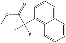 Methyl 2-fluoro-2-(naphthalen-1-yl)propanoate 结构式