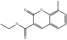 Ethyl 8-methyl-2-oxo-2H-chromene-3-carboxylate 结构式