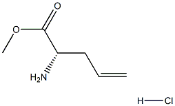 (S)- 2 - 氨基-戊-4 -烯酸甲酯盐酸盐 结构式