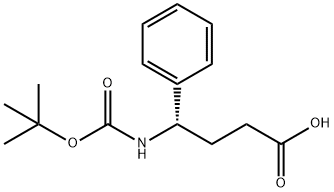 (S)-4-(叔丁氧羰基)-4-苯基丁酸 结构式