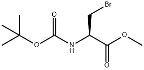 N-BOC-3-溴-L-丙氨酸甲酯 结构式