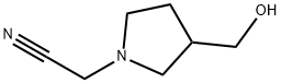 2-(3-(羟甲基)吡咯烷-1-基)乙腈 结构式