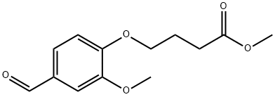 4-(4-(醛基)-2-甲氧基苯氧基丁酸甲酯 结构式