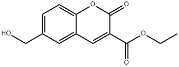 Ethyl 6-(hydroxymethyl)-2-oxo-2H-chromene-3-carboxylate 结构式