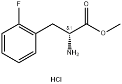D-2-氟苯丙氨酸甲酯盐酸盐 结构式