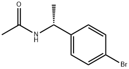 (R)-N-乙酰-1-(4-溴苯基)乙胺 结构式