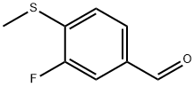 3-氟-4-(甲硫基)苯甲醛 结构式