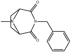 3-Benzyl-8-methyl-3,8-diazabicyclo[3.2.1]octane-2,4-dione 结构式