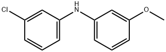 3-Chloro-N-(3-methoxyphenyl)aniline 结构式
