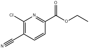 6-氯-5-氰基吡啶甲酸乙酯 结构式