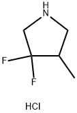 3,3-二氟-4-甲基吡咯烷盐酸盐 结构式
