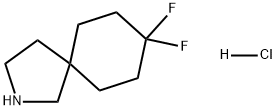 8,8-二氟-2-氮杂螺[4.5]癸烷盐酸盐 结构式