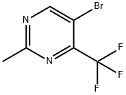 5-溴-2-甲基-4-(三氟甲基)嘧啶 结构式