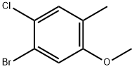 1-Bromo-2-chloro-5-methoxy-4-methyl-benzene 结构式