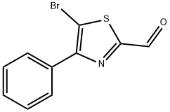 4-苯基-5-溴噻唑-2-甲醛 结构式