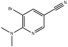 5-Bromo-6-dimethylamino-nicotinonitrile 结构式