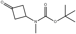 叔丁基甲基(3-酮环丁基)氨基甲酸酯 结构式