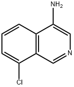 8-氯异喹啉-4-胺 结构式