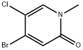 4-bromo-5-chloro-1-methylpyridin-2(1H)-one 结构式