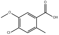 4-Chloro-5-methoxy-2-methyl-benzoic acid 结构式