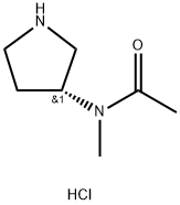(R)-N-Methyl-N-(pyrrolidin-3-yl)acetamide hydrochloride 结构式