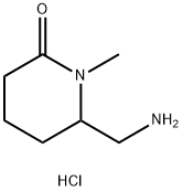 6-(Aminomethyl)-1-methylpiperidin-2-one hydrochloride 结构式