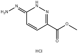 METHYL 3-HYDRAZINOPYRIDAZINE-6-CARBOXYLATE 2HCL 结构式