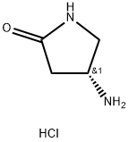 (R)-4-氨基吡咯烷-2-酮盐酸盐 结构式