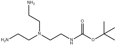 2-(双(2-氨基乙基)氨基)乙基氨基甲酸叔丁酯 结构式
