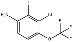 3-氯-2-碘-4-(三氟甲氧基)苯胺 结构式