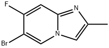 6-溴-7-氟-2-甲基咪唑并[1,2-A]吡啶 结构式