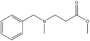 methyl N-benzyl-N-methyl-beta-alaninate 结构式