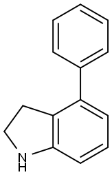 4-PHENYLINDOLINE 结构式