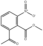 2-乙酰基-6-硝基苯甲酸甲酯 结构式