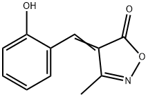 (E)-4-(2-hydroxybenzylidene)-3-methylisoxazol-5(4H)-one 结构式