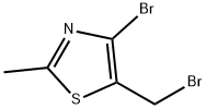 4-溴-5-(溴甲基)-2-甲基噻唑 结构式