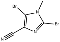 2,5-二溴-1-甲基-1H-咪唑-4-甲腈 结构式