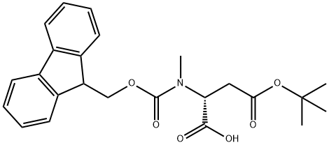N-FMOC-N-METHYL-D-ASPARTIC ACID 4-TERT-BUTYL ESTER 结构式