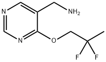 (4-(2,2-二氟丙氧基)嘧啶-5-基)甲胺 结构式