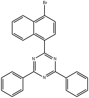 2-(4-溴-1-萘基)-4,6-二苯基-1,3,5-三嗪 结构式
